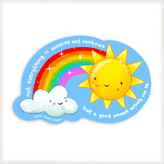 Sunshine & Rainbows Vinyl Sticker