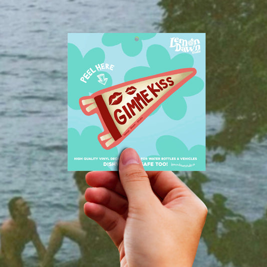 Gimme Kiss Vinyl Sticker
