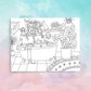 Cats Colouring Page Digital Download