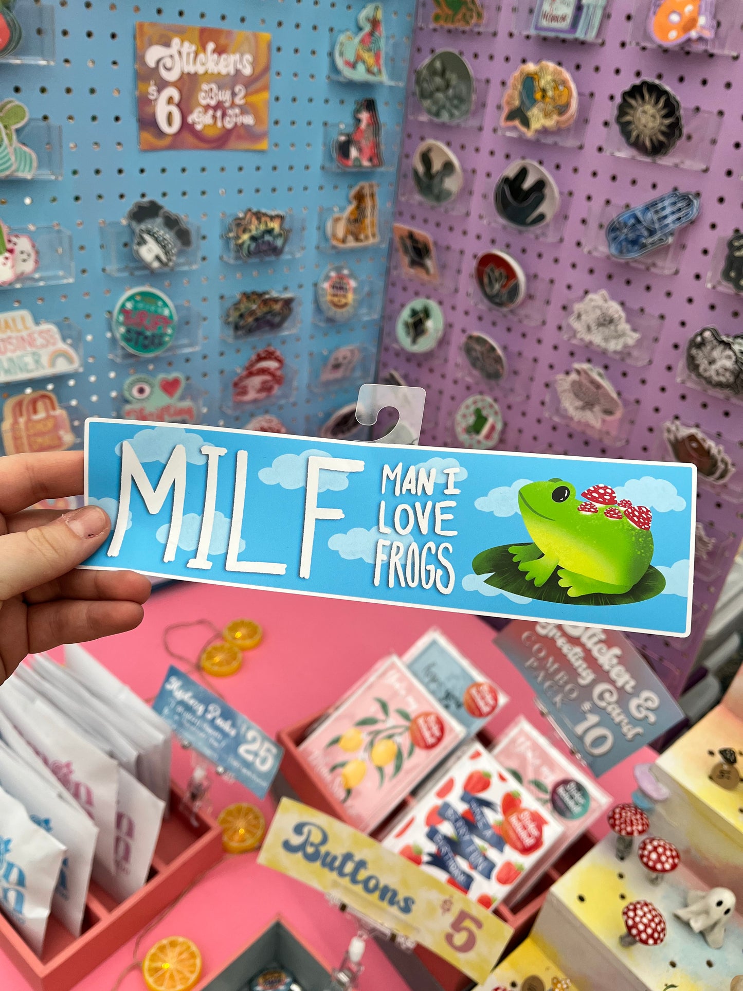 MILF - Man I Love Frogs Bumper Sticker